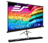 Elite Screens Tripod, 72-inch, Adjustable Multi Aspect Ratio Portable Pull Up Projection Projector Screen, T72UWH