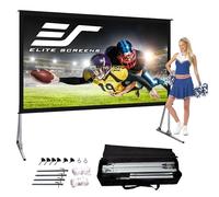 Elite Screens Yard Master 2, 120-INCH Outdoor Indoor Projector Screen 16:9, Fast Easy Snap On Set-up Freestanding Portable Movie Screen Foldable Front Projection, OMS120H2