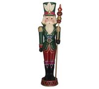 Elite Select 6ft (1.8m) Grand Nutcracker with 25 LED Lights and Music - Weatherproof Resin Holiday Decoration with 8 Classic Christmas Carols