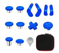 Elite Series 2 Controller Accessories, 13 in 1 Metal Thumbsticks for Xbox One Elite Series 2, Gaming Accessory Replacement Parts Compatible with Xbox Elite Wireless Controller Series 2 Core(Blue)