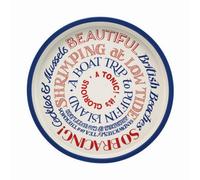 Elite Serving Tray: 30Cm Emma Bridgewater Deep Wall Tray, Red & Blue Toast, Metal