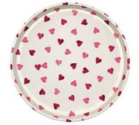 Elite Serving Tray: 30Cm Emma Bridgewater, Pink Hearts, Metal
