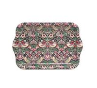 Elite Snack Tray: 24Cm X 15.8Cm Arts & Crafts Strawberry Thief Snack Tray, Metal