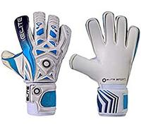 Elite Sports Goalkeeper Gloves with Double Wrapped Thumb and Durable Latex. Reinforced Backing Foam on the Shock Zone with AVM Fabric and 4 Removable Finger Protectors for Extra Finger Support.