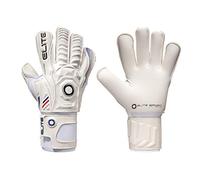 Elite Sports Goalkeeper Gloves with Double Wrapped Thumb and Durable Latex. Reinforced Backing Foam on the Shock Zone with AVM Fabric and 4 Removable Finger Protectors for Extra Finger Support.