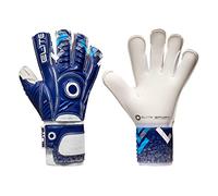 Elite Sports Goalkeeper Gloves with Wrapped Thumb and Durable Latex. Reinforced Backing Foam on the Shock Zone with AVM Fabric and 5 Removable Finger Protectors for Extra Finger Support.