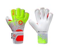 Elite Sports Goalkeeper Gloves with Wrapped Thumb and Durable Latex. Reinforced Backing Foam on the Shock Zone with AVM Fabric and 5 Removable Finger Protectors for Extra Finger Support.