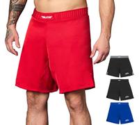 Elite Sports Item Black Jack Series Fight Shorts - UFC, MMA, BJJ, Muay Thai, WOD, No-GI, Kickboxing, Boxing Shorts (Red, Medium)