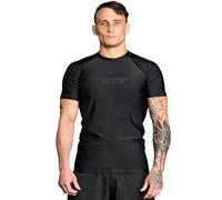 Elite Sports Jiu Jitsu BJJ Rash Guards, Men’s BJJ, No GI, MMA Ranked Short Sleeve Compression Base Layer Rash Guard