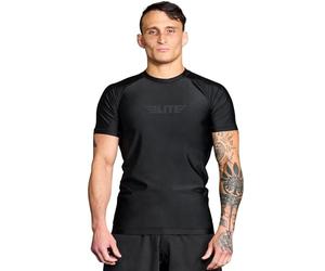Elite Sports Jiu Jitsu BJJ Rash Guards, Men’s BJJ, No GI, MMA Ranked Short Sleeve Compression Base Layer Rash Guard