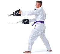 Elite Sports Jiu Jitsu Grip Trainer Simulate Gi - Resistance Band Grip Strength Trainer for BJJ MMA Judo & Grappling Training