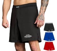 Elite Sports Men’s MMA Fight Shorts, Black Jack UFC, BJJ, No Gi, Grappling, Jiu Jitsu Shorts (Black, XX-Large)