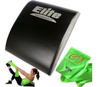 Elite Sportz Equipment Abdominal Mat Sit Up Support Pad, High Density Foam Sit Up Mats, Comfortable Workout Accessories for Upper & Lower Abs, Obliques & Back Support with Bonus Resistance Band