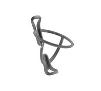 Elite T-Race Bottle Cage Grey Soft Touch - Dual Side-Entry Soft Touch Fibre-Reinforced Bike Bottle Holder 29g - For Road Bike, MTB & Gravel Cycling