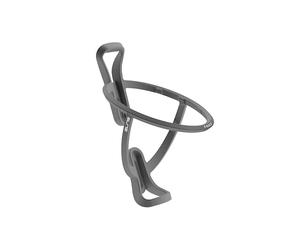 Elite T-Race Bottle Cage Grey Soft Touch - Dual Side-Entry Soft Touch Fibre-Reinforced Bike Bottle Holder 29g - For Road Bike, MTB & Gravel Cycling