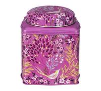 Sara Miller New Havali Pink Birds Wavy Dome Tea Caddy 105 x 105 x 110mm