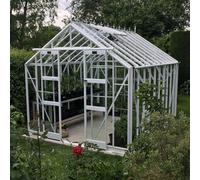 Elite Thyme 8x12 Greenhouse - Silver Plain Aluminium Finish