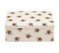 Elite Tin: 19.5Cm X 15.4Cm X 7.5Cm Emma Bridgewater Blue Winged Bumblebee Rectangular Tin