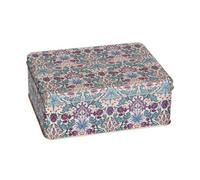 Elite tins Arts & Crafts William Morris - Hyacinth Deep Rectangular Tin 108 x 106 x 82 mm
