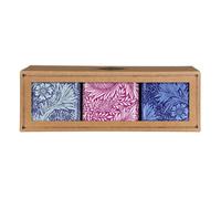 Elite Tins Arts & Crafts Marigold Set Of 3 Square Caddies