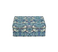 Elite tins Arts & Crafts William Morris - Strawberry Thief Deep Rectangular Tin 195 x 154 x 75 mm