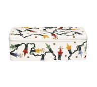 Elite Tins Emma Bridgewater Christmas Fairy Lights Long Deep Rectangular Biscuit/Cracker Tin s - 240 x 100 x 70mm