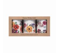 elitetins Emma Bridgewater Garden Flowers set of 3 round tin caddies 106 x 150 mm each