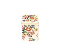 Elite tins Emma Bridgewater Poppies Small Square Storage Tin | Floral Metal Storage Tin with Lid | Decorative Kitchen Storage Container | Vintage Style Home Organisation Tin