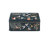 Elite tins Sara Miller London Twelve Days of Christmas Storage Tin - Deep Rectangular Metal Storage Box with Lid, Festive Food & Biscuit Tin, Christmas Kitchen Storage, 19.5cm