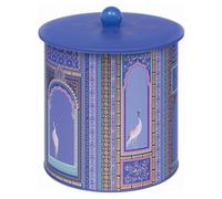 Elite Sport Biscuit Barrel Tin – Sara Miller New India – 170 (d) x 173mm – Indigo