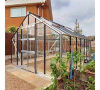 Elite Titan 1000 10x14 Greenhouse - Silver Plain Aluminium Finish
