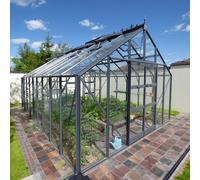 Elite Titan 1200 12x14 Greenhouse - Silver Plain Aluminium Finish
