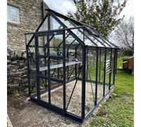 Elite Titan 600 6x8 Greenhouse Package - Black Powder Coated
