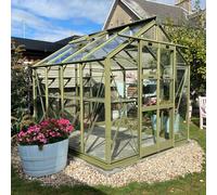 Elite Titan 700 7x8 Greenhouse Package - Silver Plain Aluminium Finish