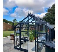 Elite Titan 800 8x12 Greenhouse Package - Silver Plain Aluminium Finish