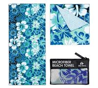 Elite Trend XL Beach Towel for Travel, Extra Large 78x35 Inches with Bag Microfiber Lightweight Compact Soft Quick Dry Sand Free for Swimming Pool Camping Yoga