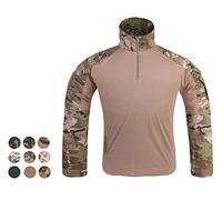 Elite Tribe Airsoft Military Tactical Shirt Combat Gen3 Shooting Clothes (Multicam, XXL)