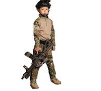 Elite Tribe Tactical Uniform G3 Combat Uniform Pants and Shirts Suit for Kids MC (13 to 14Y)