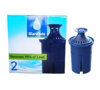 Elite Water Filter(Lasts 6 Months) Replacements for Brita Pitcher Water Filter and Dispensers and More,Efficient Long-Life,Reduce Chlorine (Taste and Odor) and Lead,BPA Free - 2 Pack(Blue)