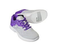ELITE Women's Comfort Bowling Shoes, Grey/Violet, 4 UK