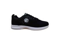 ELITE Women's Comfort Bowling Shoes - Universal Slide Soles, Ultra Light-Weight Mesh Athletic Style for Bowlers, Black, 4 UK