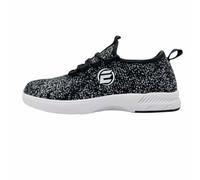 ELITE Women's Kona Slip-On Bowling Shoes - Lightweight Athletic, Breathable Knit, Universal Soles, Black Galaxy, 5.5 UK
