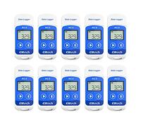 Elitech 10PCS Temperature Data Logger 32000 points Reusable USB Temperature Data Recorder, Software for Mac and PC, RC-5