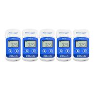 Elitech 5PCS Temperature Data Logger 32000 points Reusable USB Temperature Data Recorder, Software for Mac and PC, RC-5