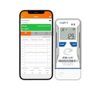 Elitech Bluetooth Temperature Data Logger USB, Reusable Temp Recorder with Shadow Data, Auto PDF & CSV Reports for Windows & macOS, 32,000 Data Points, Fridge Thermometer LogEt5BT