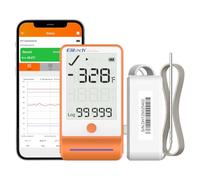Elitech Digital Ultra Low Temperature Data Logger Bluetooth for Refrigerator Shadow Data 100000 Points Export PDF/CSV Report, MAX MIN AVR MKT GSP-6 TLE