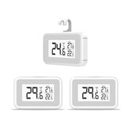 Elitech Fridge Thermometer Digital Freeze Refrigerator Thermometer Waterproof Large LCD Display Max/Min Record Function TM-2T 3 Pack