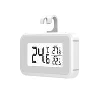 Elitech Fridge Thermometer Digital Freeze Refrigerator Thermometer Waterproof Large LCD Display Max/Min Record Function TM-2T
