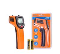 Elitech Infrared Thermometer, High-Precision Non-Contact Temperature Gun Compatible with Laser Targeting, Adjustable Emissivity and Self-Calibration, DIT-220