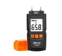 Elitech Moisture Meter Detector 4-in-1 of Wood Firewood Paper Bamboo, Digital Pin-Type Damp Tester for Walls Logs Floors and Other Building Materials, Backlit LCD & Data Hold, MOT-270W